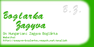 boglarka zagyva business card